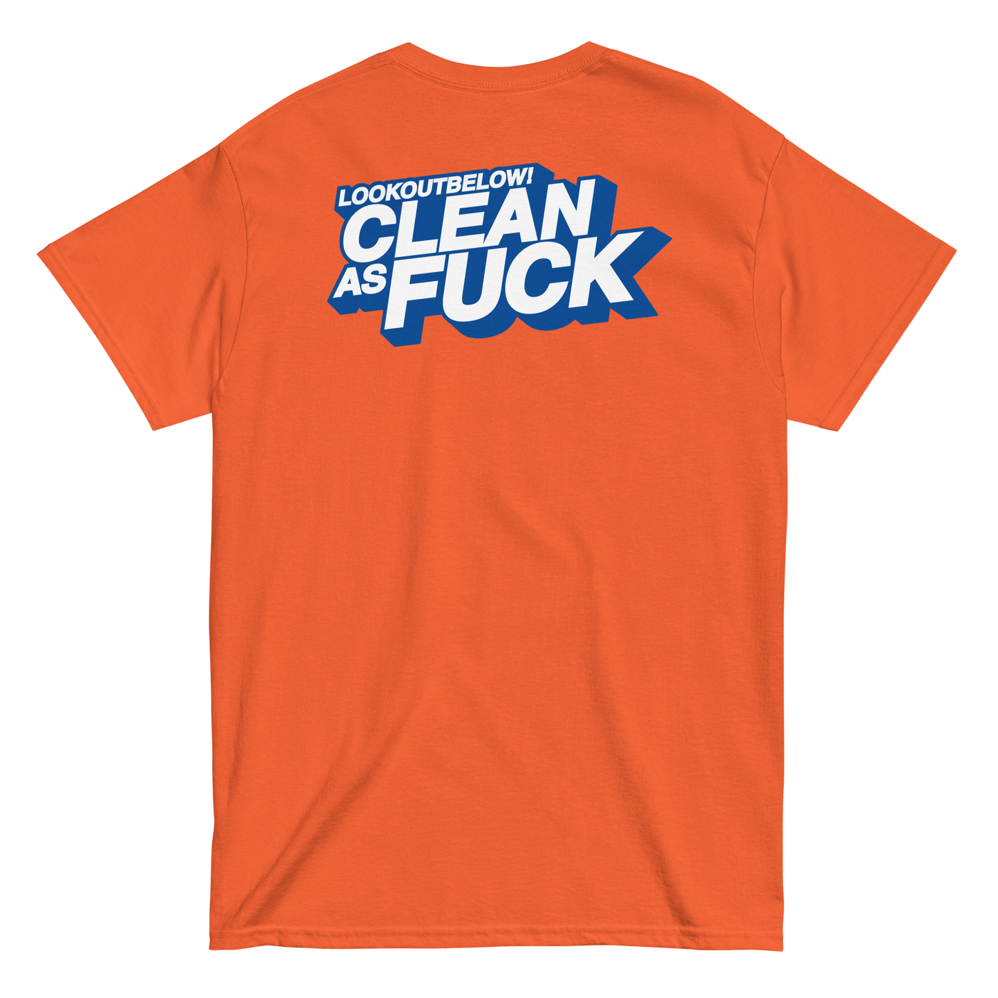 LookOutBelow Tide Logo T-Shirt (Explicit 'Clean as Fuck' Version)