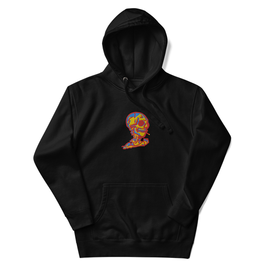 Embroidered Skull Hoodie