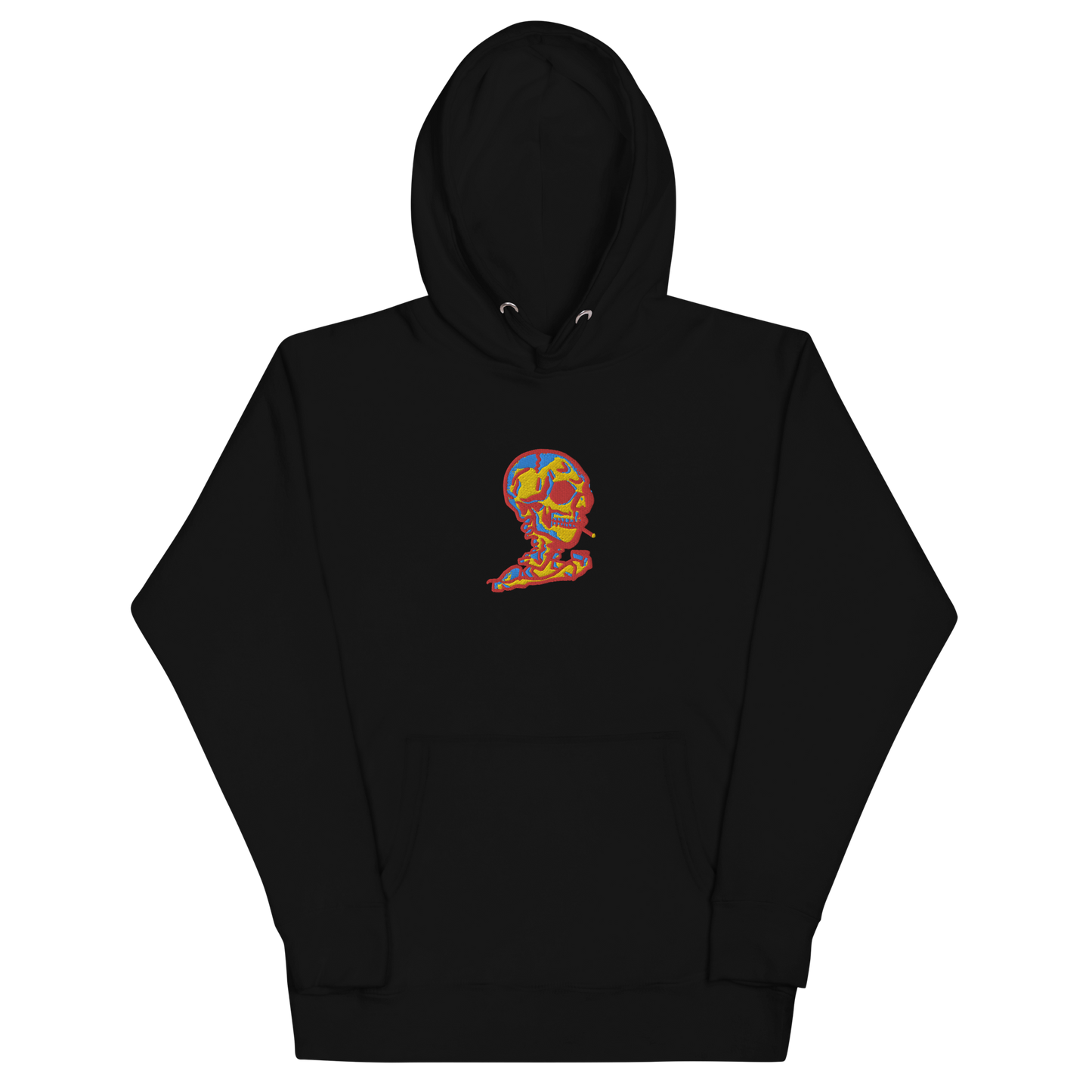 Embroidered Skull Hoodie